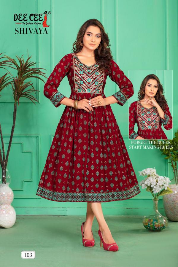 Deecee Shivaya Designer Chanderi Kurti Collection